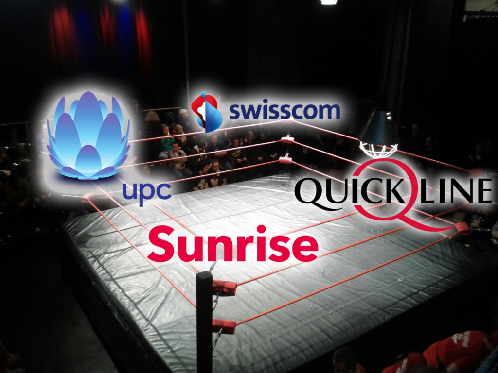 Swisscom vs Sunrise vs upc vs Quickline